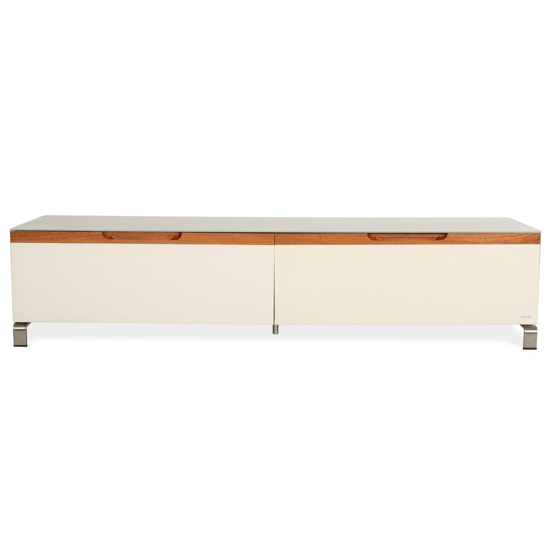 Joop! Glass Sideboard White Brown Lowboard Drawers