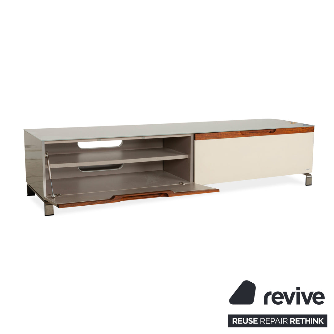 Joop! Glass Sideboard White Brown Lowboard Drawers