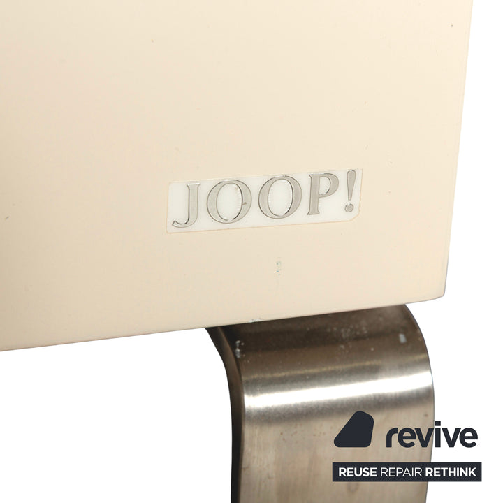 Buffet bas en verre Joop! blanc et marron avec tiroirs