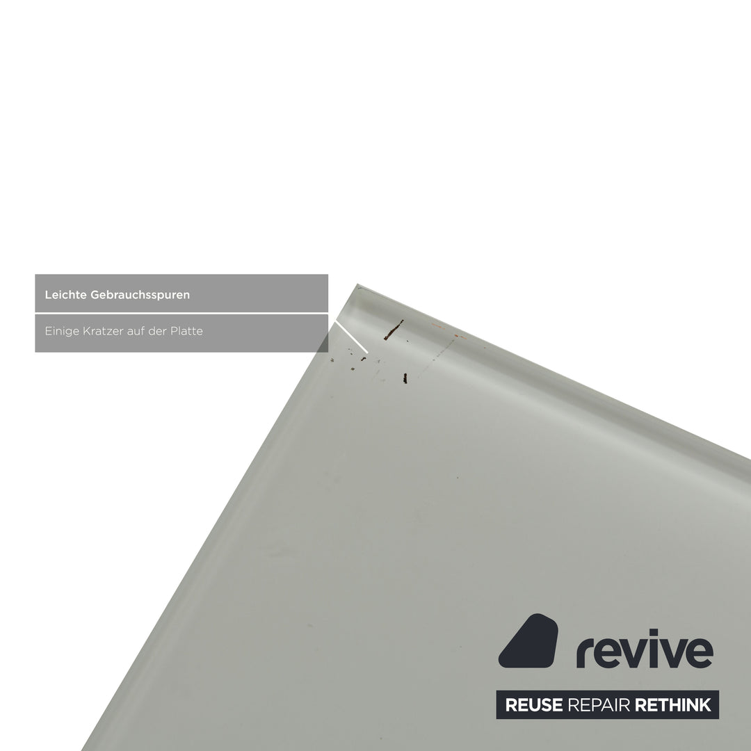 Buffet bas en verre Joop! blanc et marron avec tiroirs