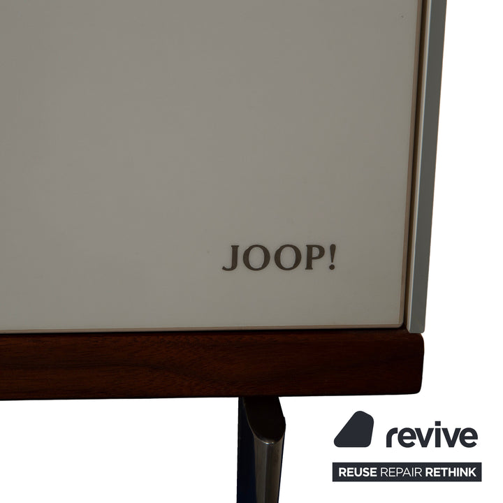 Joop Holz Glas Sideboard Creme Weiß
