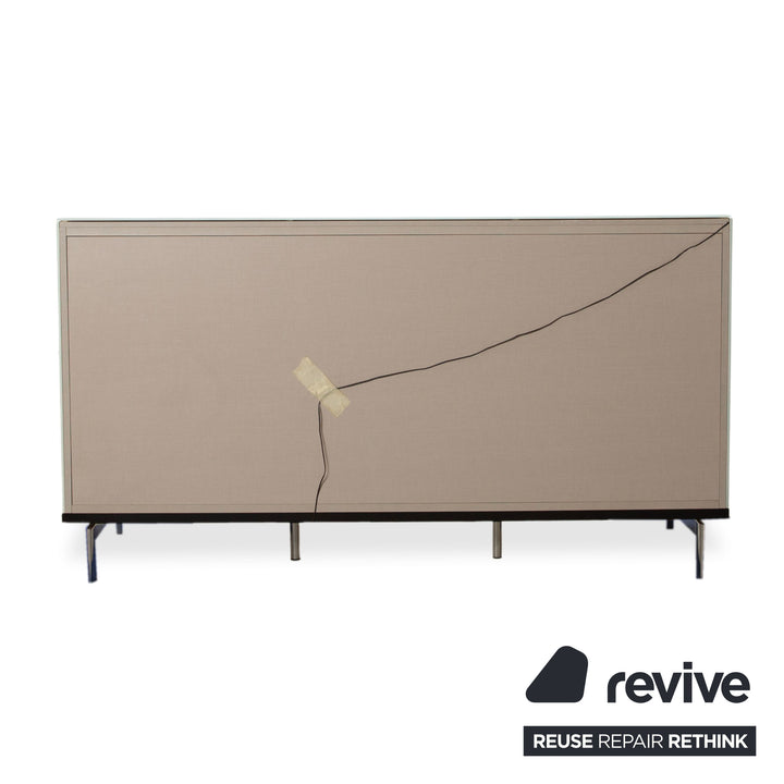 Joop Holz Glas Sideboard Creme Weiß