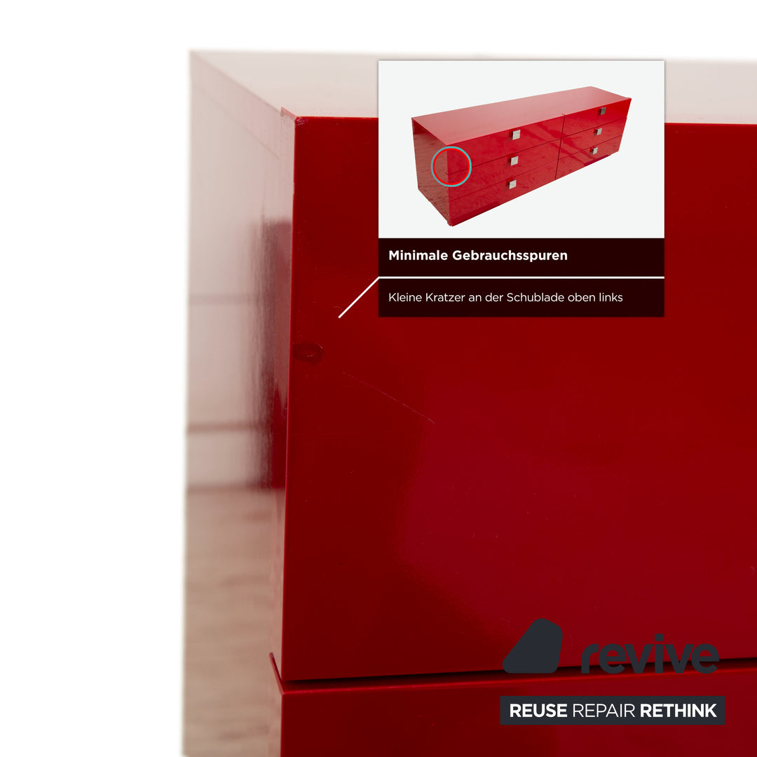 Joop Holz Sideboard Kommode Rot
