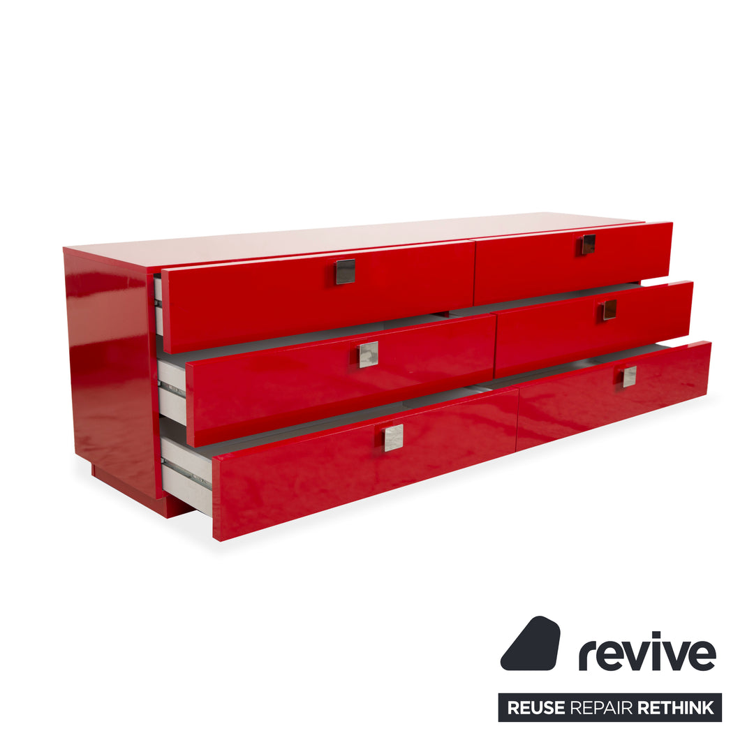 Joop Holz Sideboard Kommode Rot