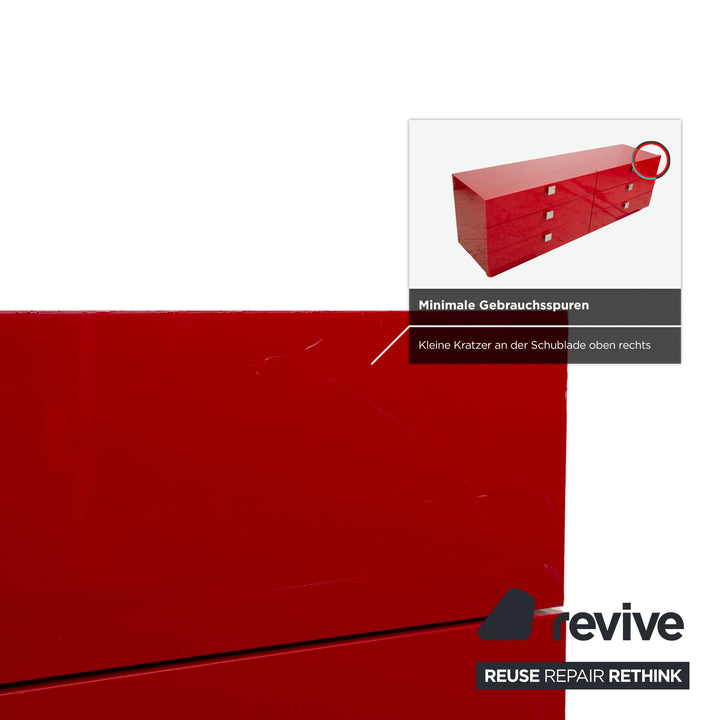 Joop Holz Sideboard Kommode Rot