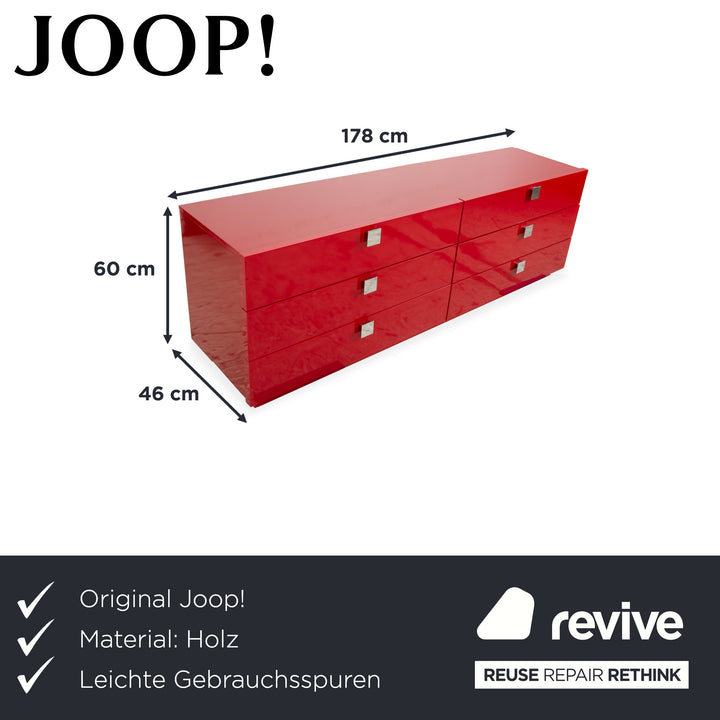 Joop Holz Sideboard Kommode Rot