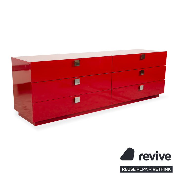 Joop Holz Sideboard Kommode Rot
