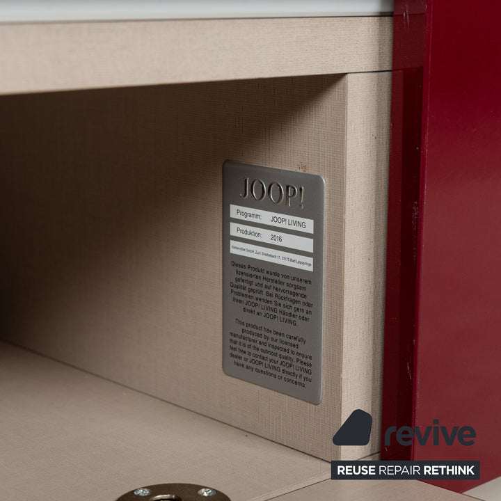 Joop wooden sideboard red