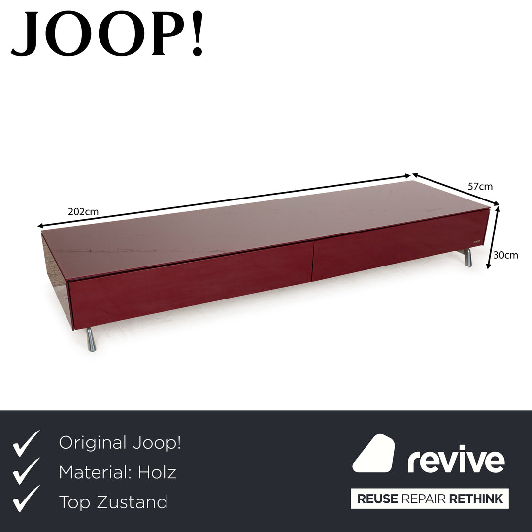 Joop wooden sideboard red