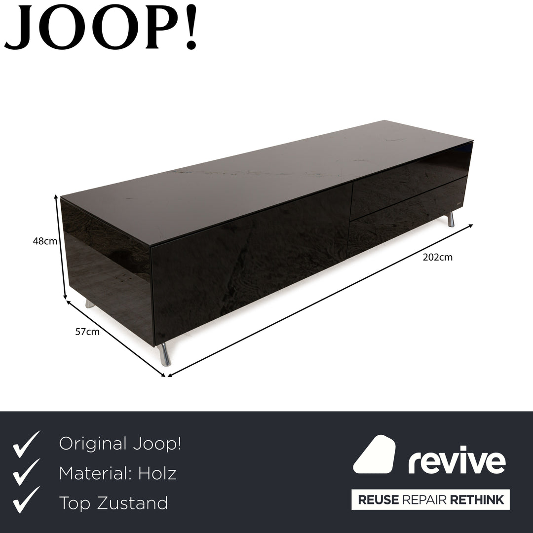 Joop Holz Sideboard Schwarz Lowboard Hochglanz