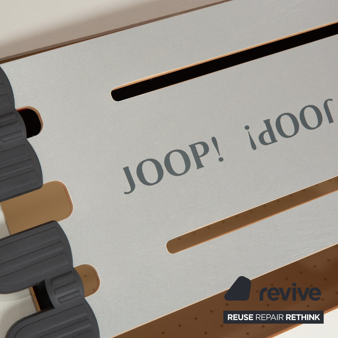 Joop! Leather bed double bed red 180x200 cm manual function