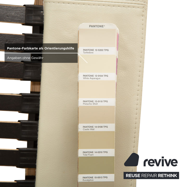 Joop Leder Bett Weiß Creme 160x200 cm