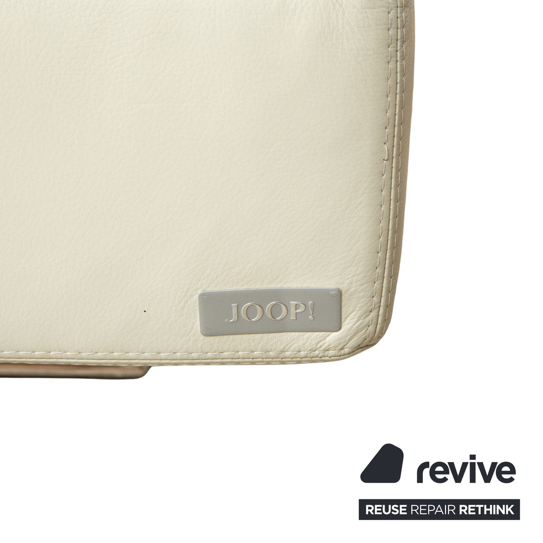 Joop Leder Bett Weiß Creme 160x200 cm