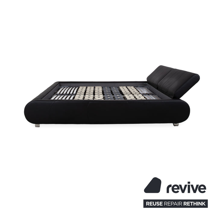 Joop! Swing Leder Bett Schwarz Doppelbett