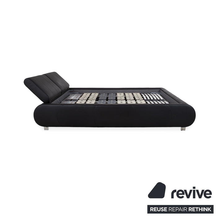 Joop! Swing Leder Bett Schwarz Doppelbett