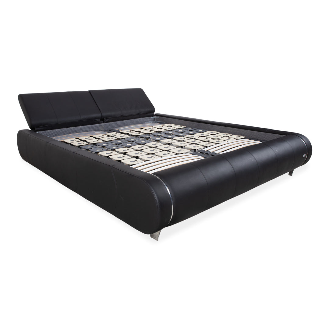 Joop! Swing Leder Bett Schwarz Doppelbett