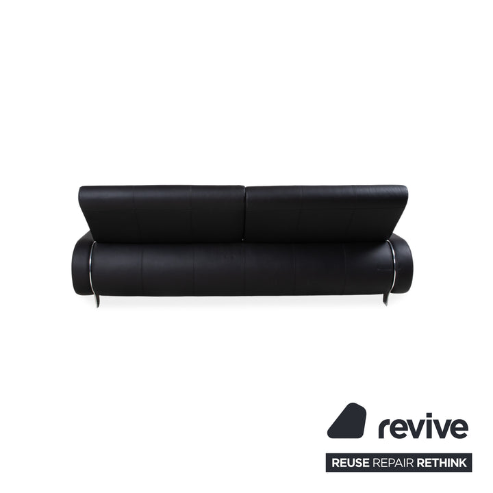 Joop! Swing Leder Bett Schwarz Doppelbett
