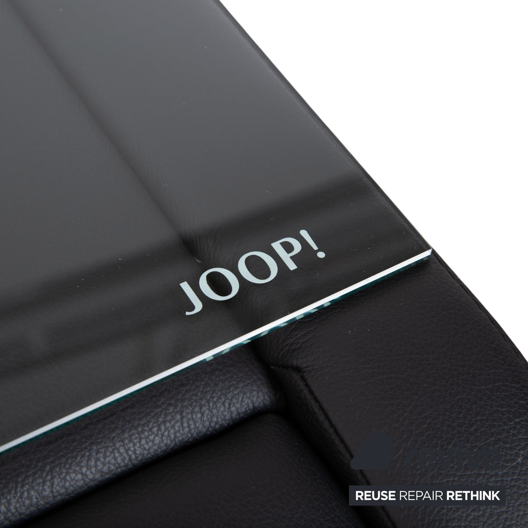 Joop! Swing Table de chevet Desserte Commode Cuir Noir avec tiroir et étagère