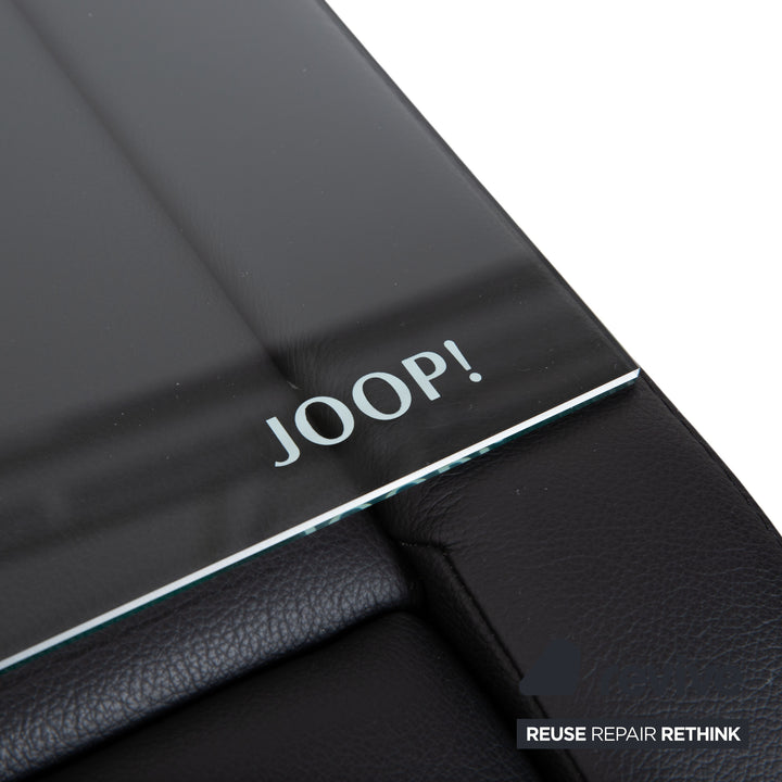Joop! Swing Table de chevet Desserte Commode Cuir Noir avec tiroir et étagère
