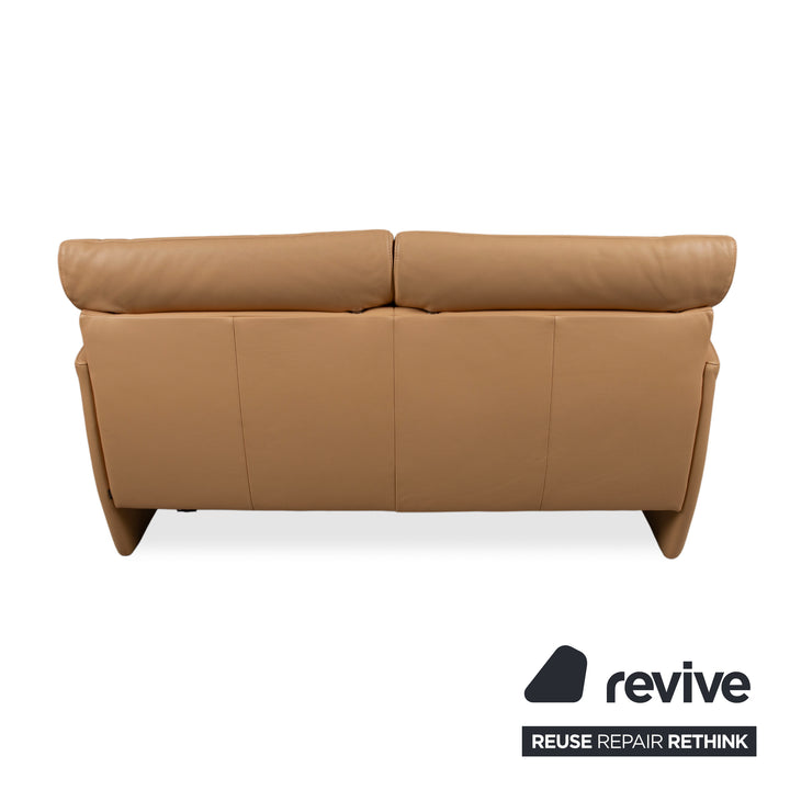Jori Angel 3250 Garnitur Leder Dreisitzer Zweisitzer Cognac Sofa Couch manuelle Funktion