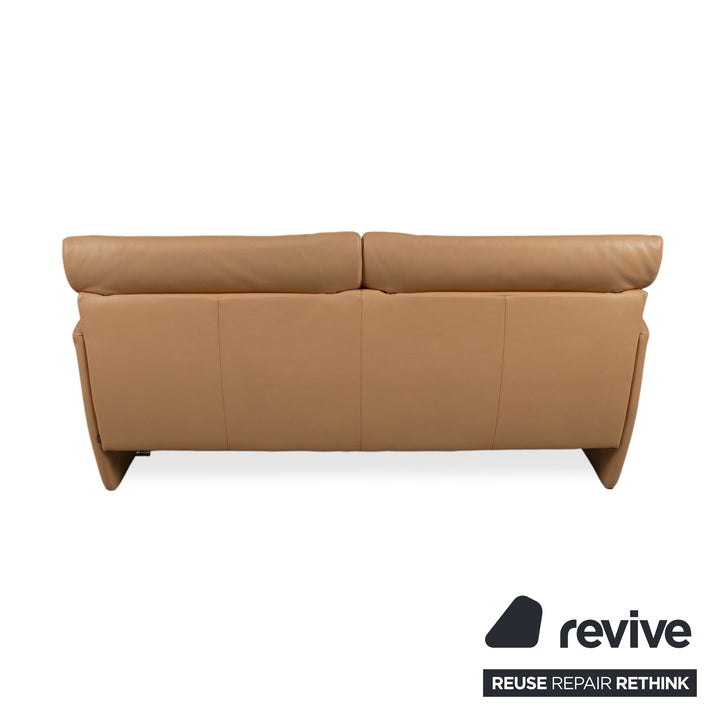 Jori Angel 3250 Garnitur Leder Dreisitzer Zweisitzer Cognac Sofa Couch manuelle Funktion