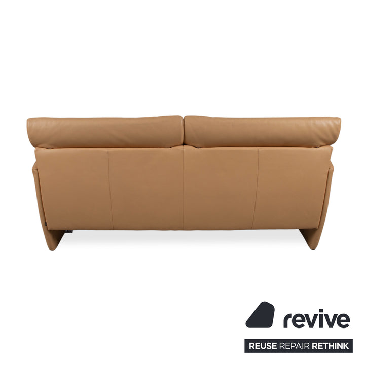 Jori Angel 3250 Leder Dreisitzer Cognac Sofa Couch manuelle Funktion