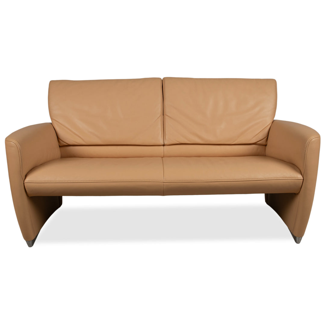 Jori Angel 3250 Leder Zweisitzer Cognac Sofa Couch manuelle Funktion