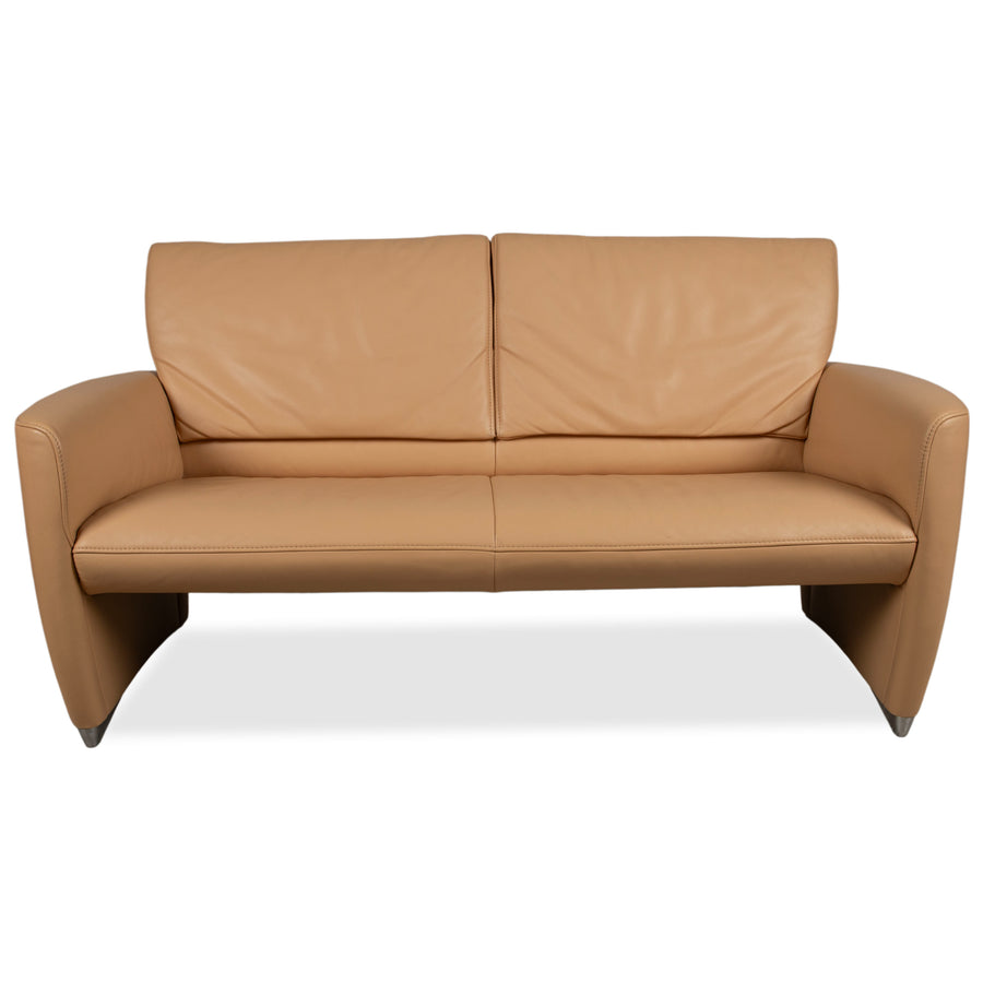 Jori Angel 3250 Leder Zweisitzer Cognac Sofa Couch manuelle Funktion
