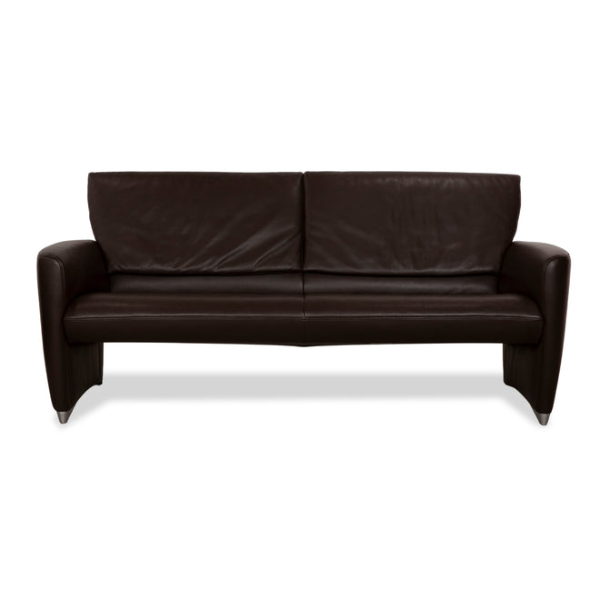 Jori Angel JR-3250 Leder Dreisitzer Braun Sofa Couch manuelle Funktion