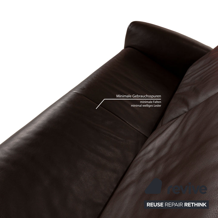 Jori Angel JR-3250 Leder Zweisitzer Braun Sofa Couch manuelle Funktion