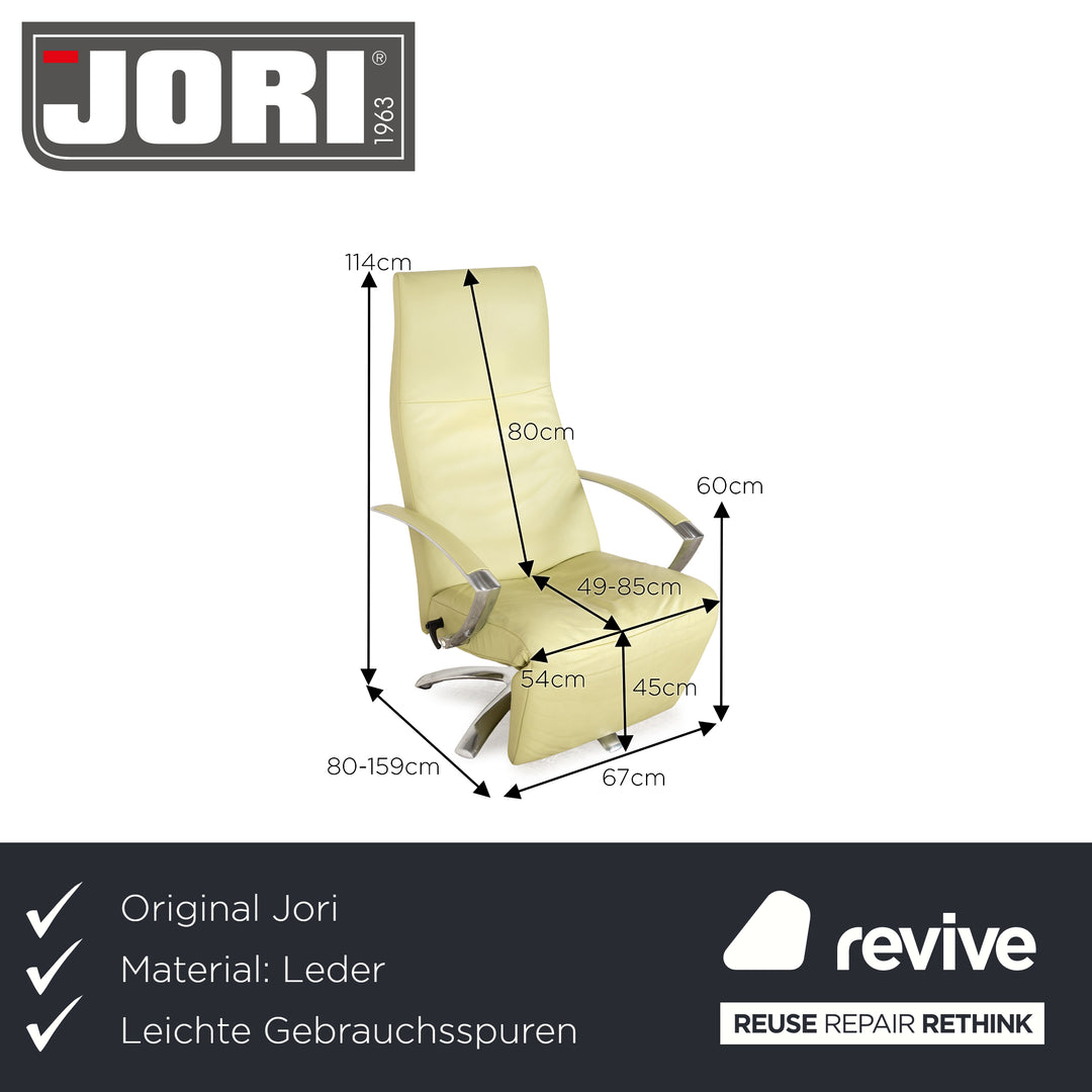 Jori Brainbuilder JR 7760 Leder Pistazie Grün Sessel (medium) manuelle Funktion