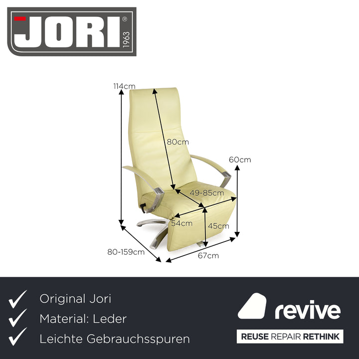 Jori Brainbuilder JR 7760 Leder Pistazie Grün Sessel (medium) manuelle Funktion