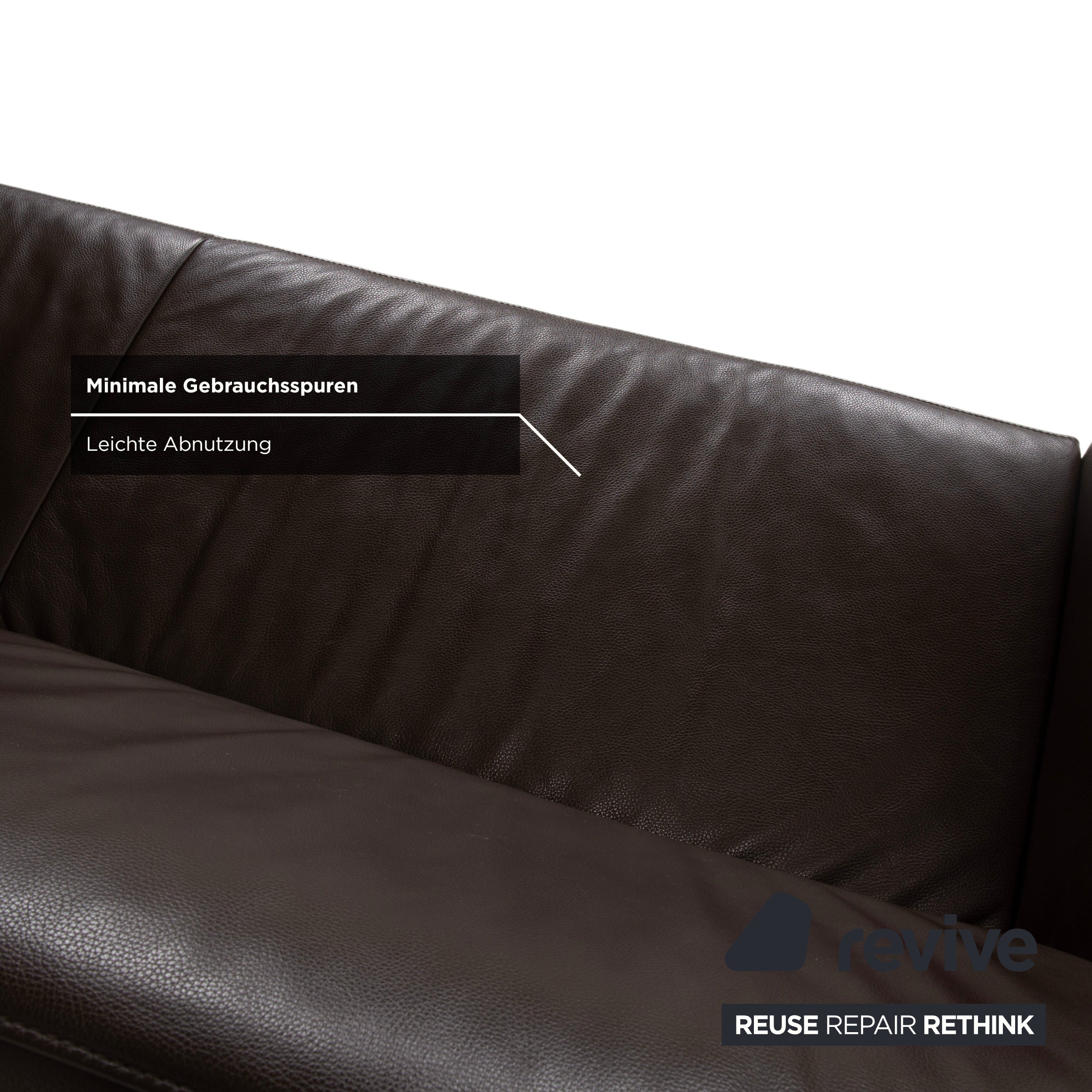 Jori Glove JR-8900 Leder Chrom Dreisitzer Braun Mokka manuelle Funktion