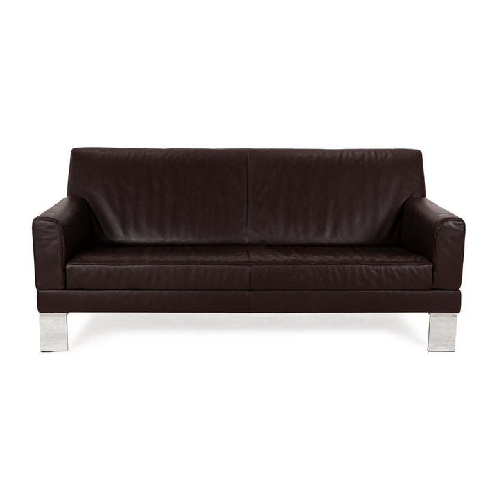 Jori Glove JR-8900 Leather Three-Seater Brown Sofa Couch