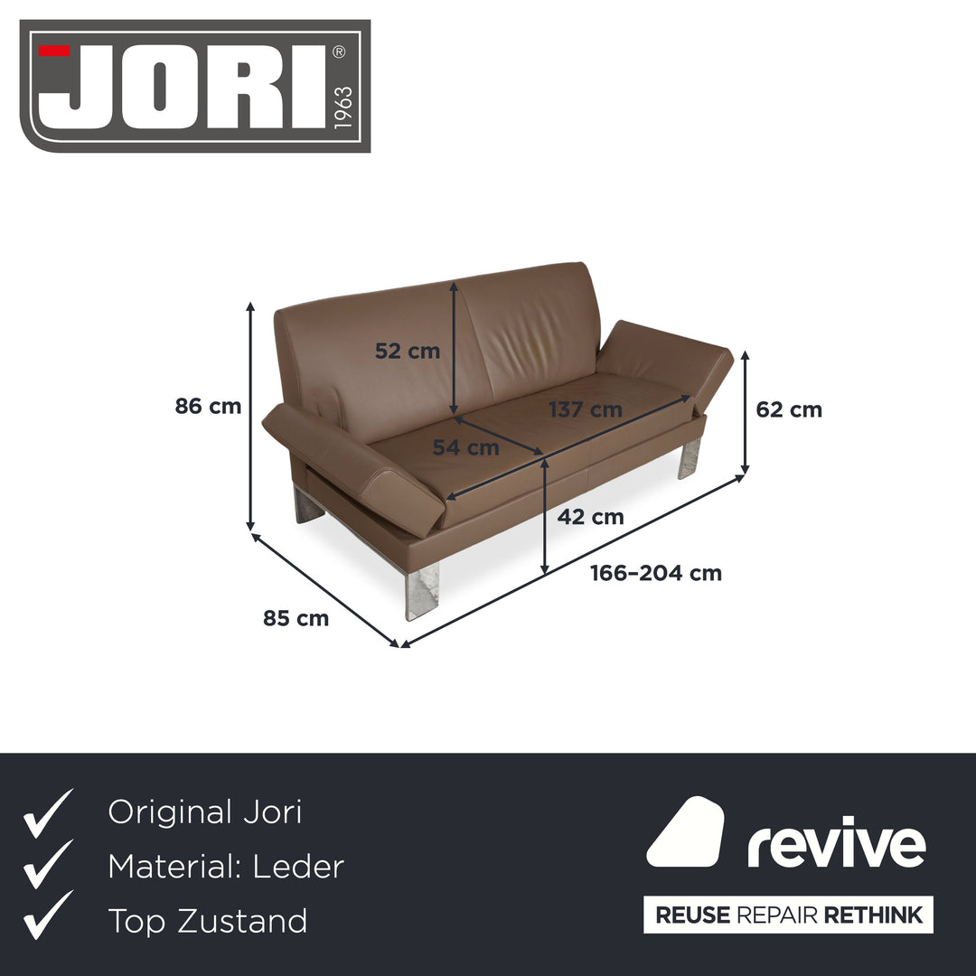 Jori Glove JR-8900 Cuir Canapé Deux Places Marron