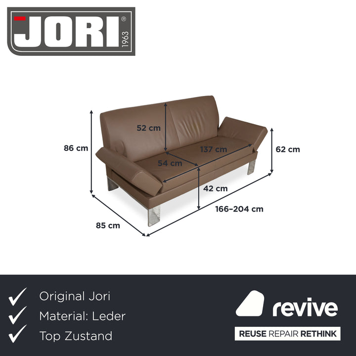 Jori Glove JR-8900 Cuir Canapé Deux Places Marron
