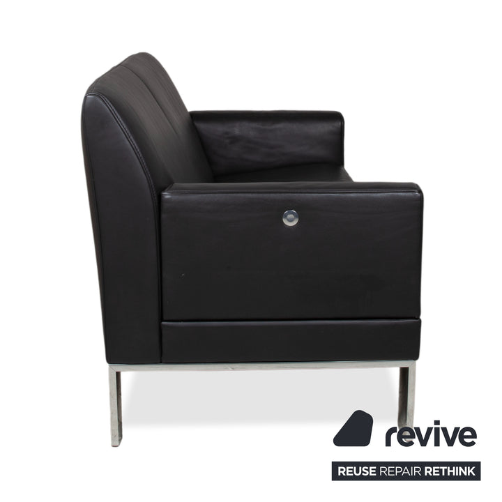 Jori Glove JR-8900 Leder Zweisitzer Schwarz manuelle Funktion Sofa Couch