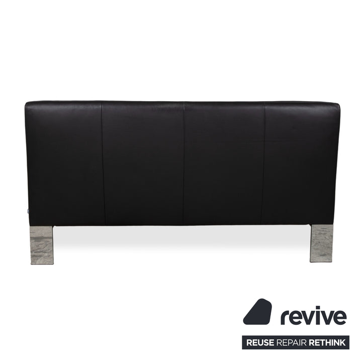 Canapé Jori Glove JR-8900 en cuir noir, deux places, fonction manuelle
