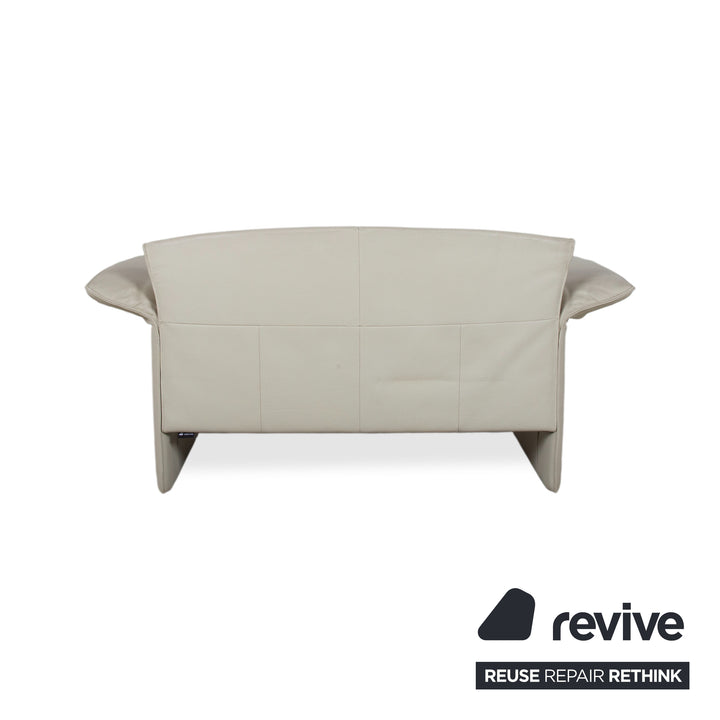 Jori JR 2700 Leder Zweisitzer Creme Beige Sofa Couch manuelle Funktion