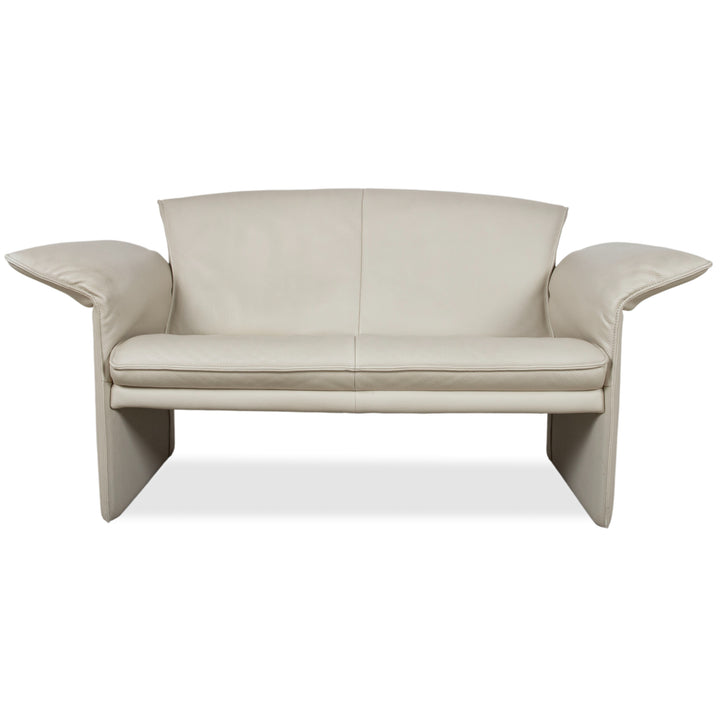 Jori JR 2700 Leder Zweisitzer Creme Beige Sofa Couch manuelle Funktion