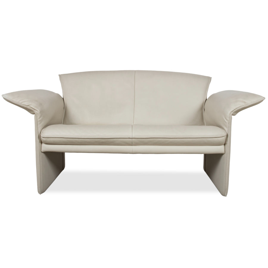 Jori JR 2700 Leder Zweisitzer Creme Beige Sofa Couch manuelle Funktion