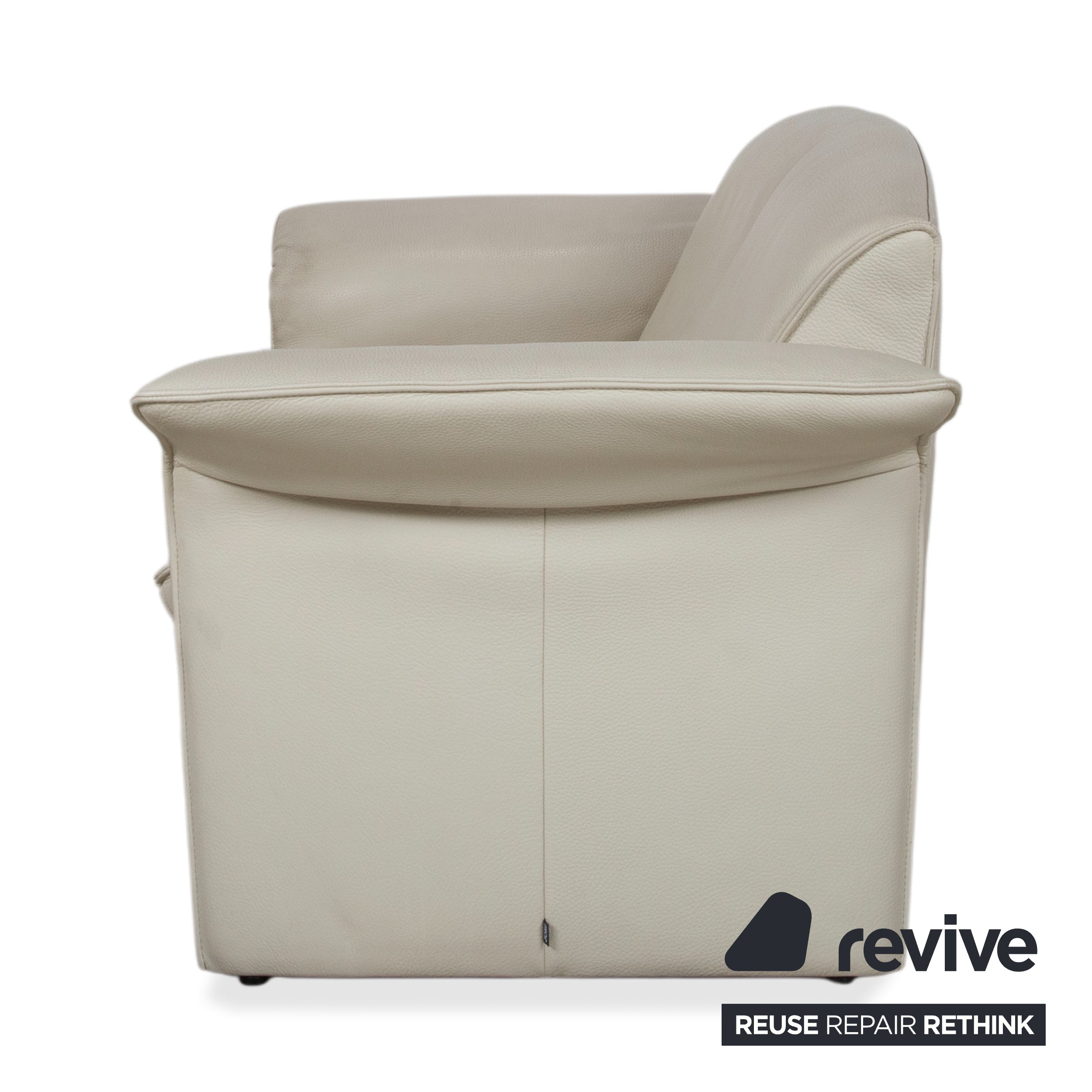 Jori JR 2700 Leder Zweisitzer Creme Beige Sofa Couch manuelle Funktion