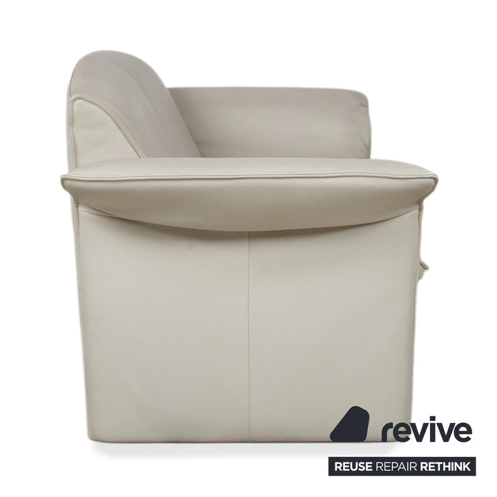 Jori JR 2700 Leder Zweisitzer Creme Beige Sofa Couch manuelle Funktion