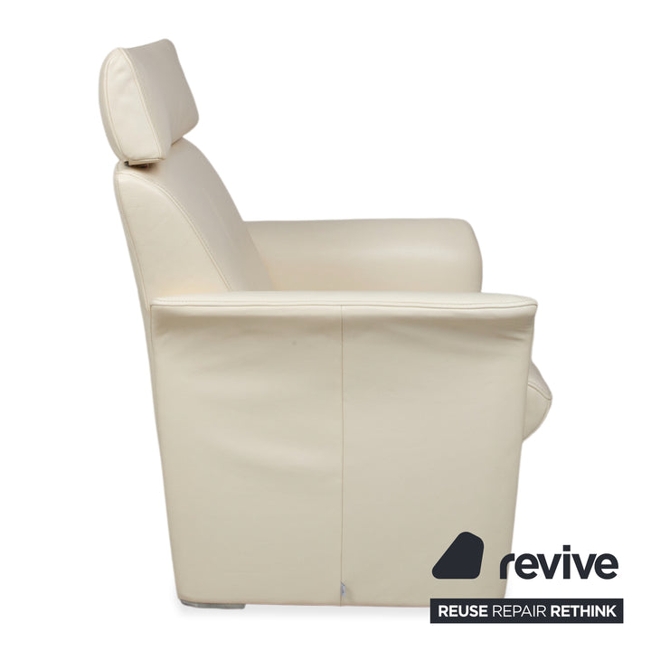 Jori JR 2758 Leder Sessel Creme Beige manuelle Funktion