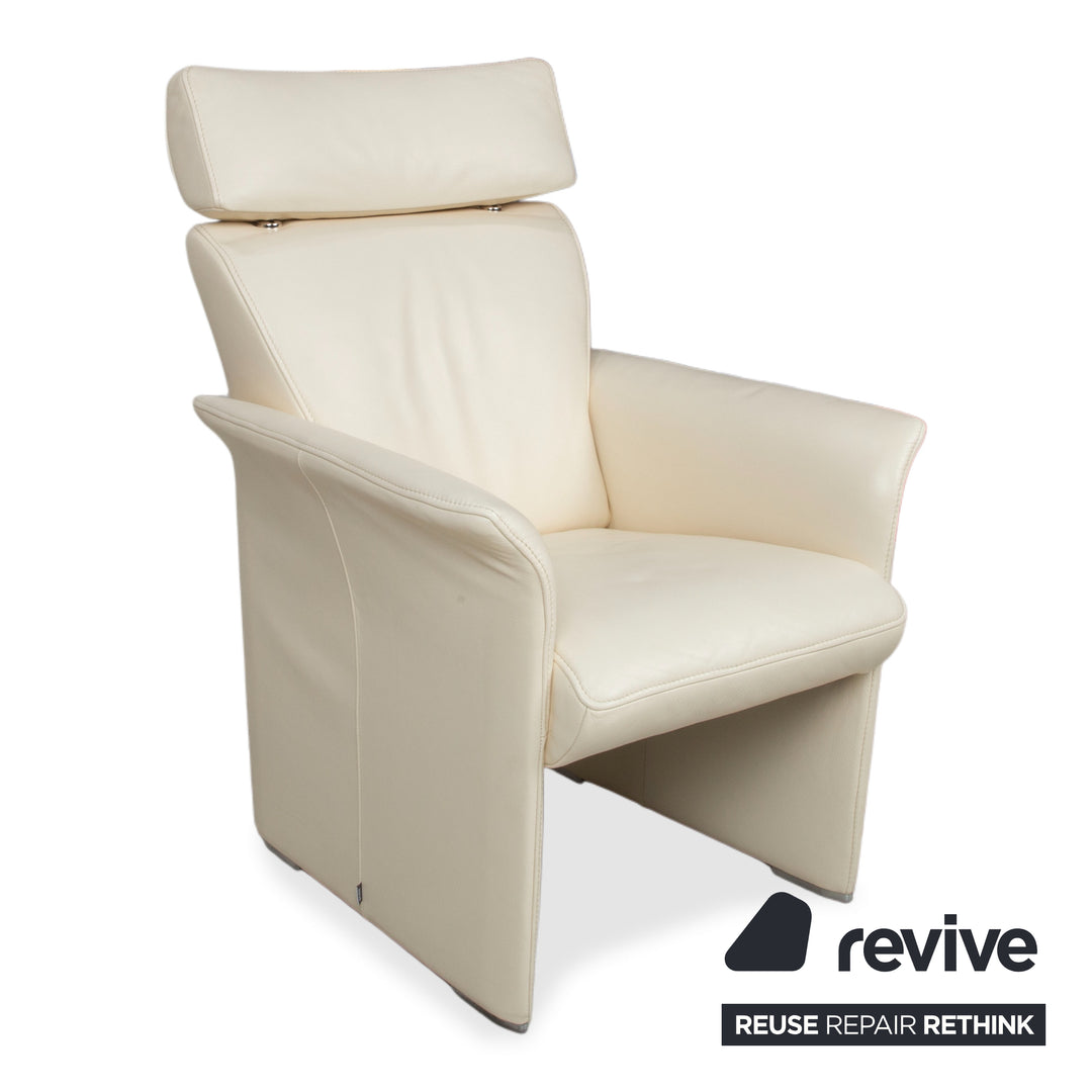 Jori JR 2758 Leder Sessel Creme Beige manuelle Funktion