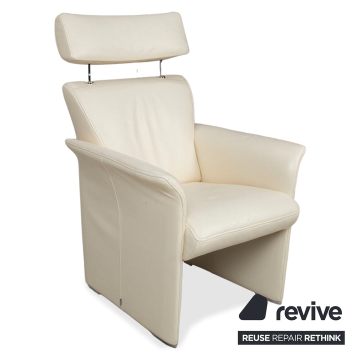 Jori JR 2758 Leder Sessel Creme Beige manuelle Funktion