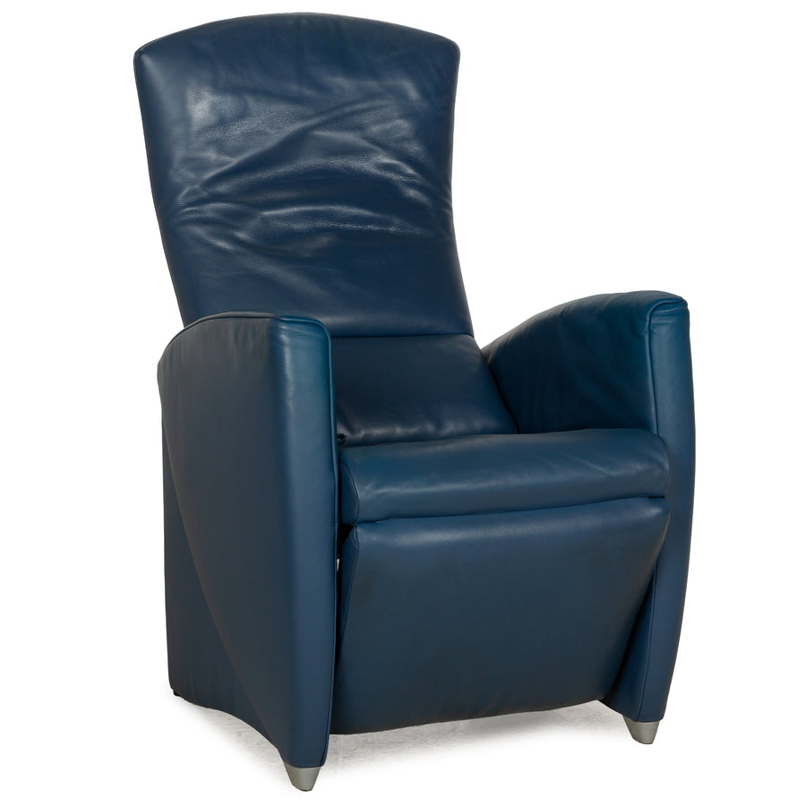 Jori JR 3290 Leder Sessel Blau manuelle Funktion Relaxfunktion