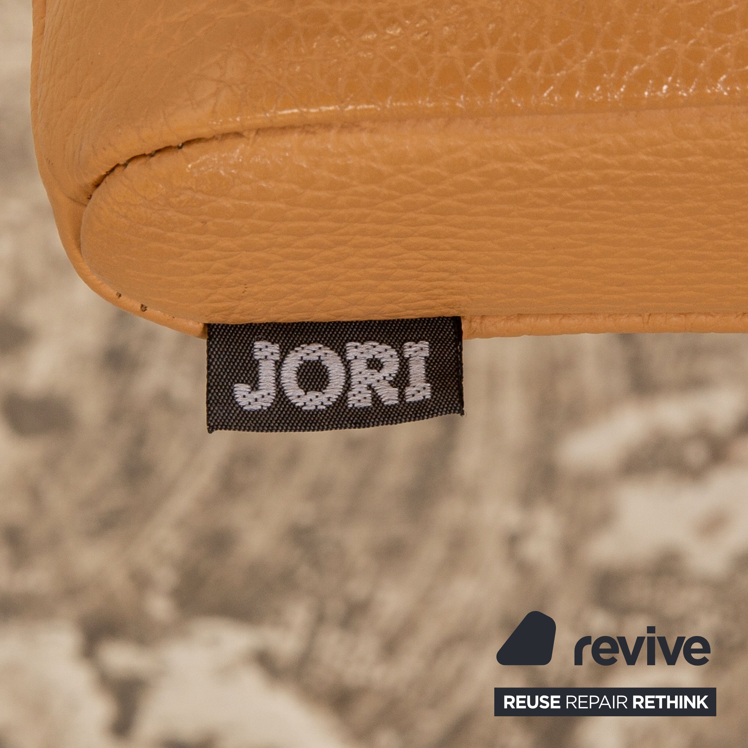 Jori JR 3490 Leder Sessel Garnitur Beige manuelle Funktion Relaxfunktion