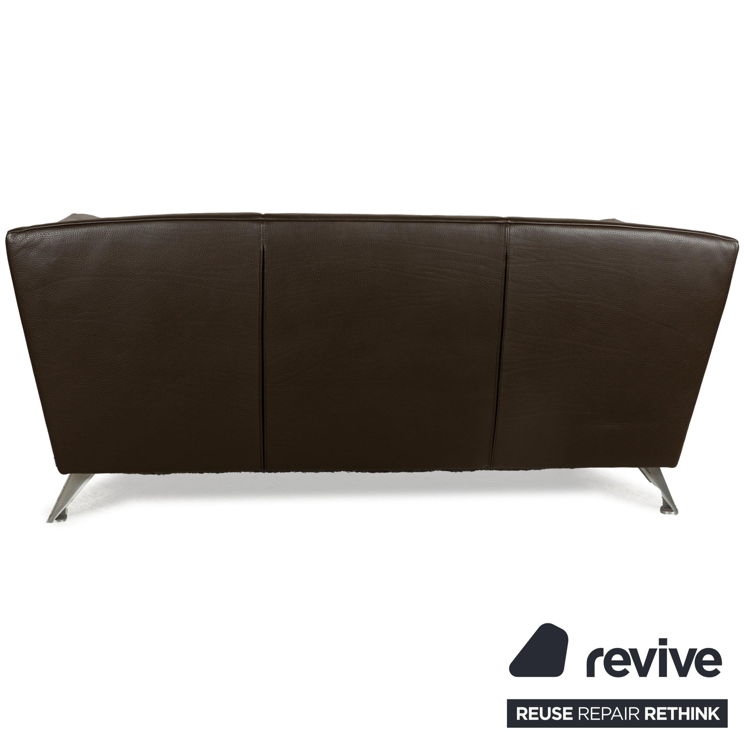 Jori JR-8100 Leder Zweisitzer Dunkelbraun manuelle Funktion Sofa Couch