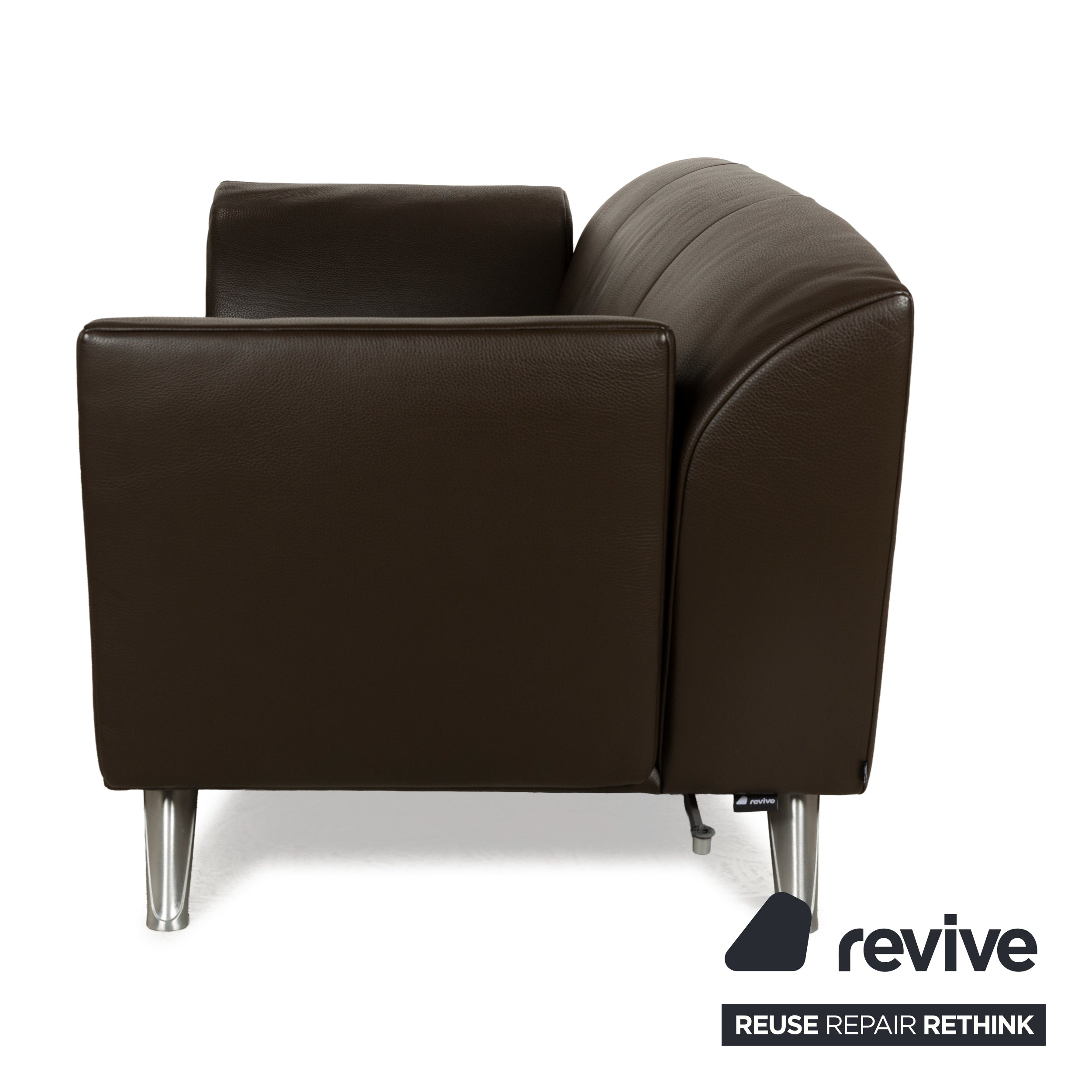 Jori JR-8100 Leder Zweisitzer Dunkelbraun manuelle Funktion Sofa Couch